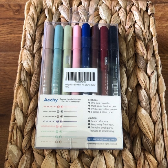 Aechy Double Headed Porous pen & Curve Marker - Picture 2 of 2